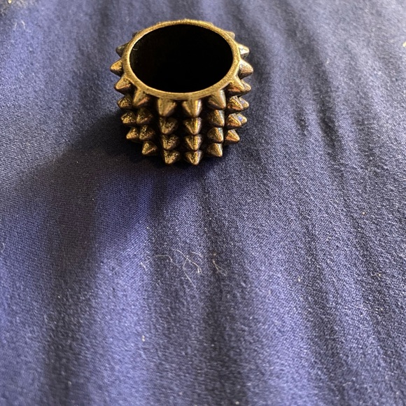 Burnish Metal Spike Ring - Picture 3 of 3